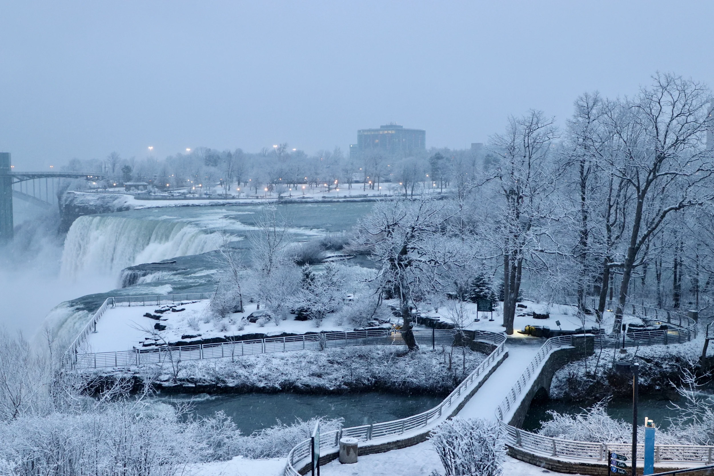 Niagara Falls State Park in winter